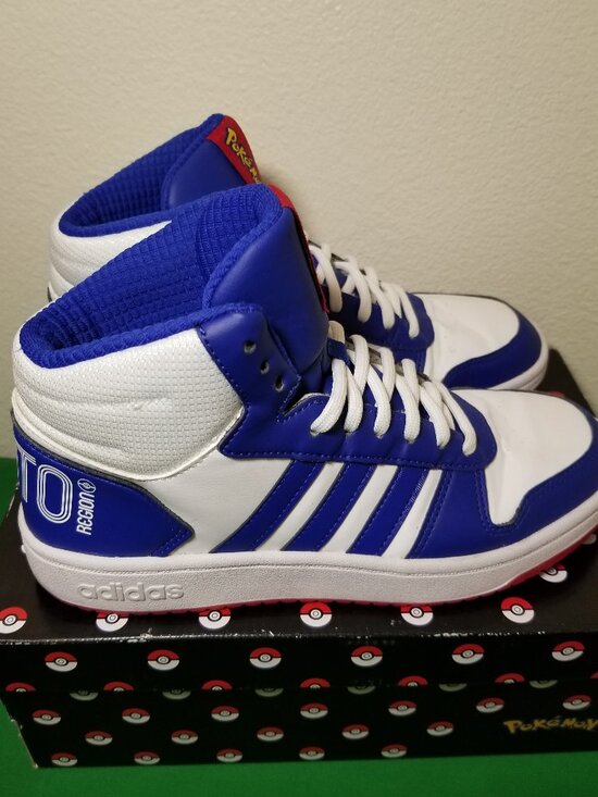 Adidas x Pokemon Pikachu Hoops Mid 2.0 FW3167 Size 7 Blue Red White Street Retro main image 5